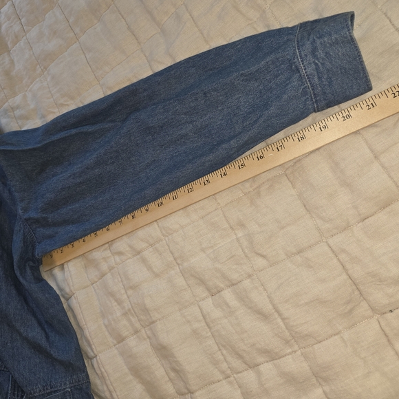 VTG Willowbend Denim Chore Field Coat Utility Jacket Womens L barn‎ jacket farm - Picture 6 of 9